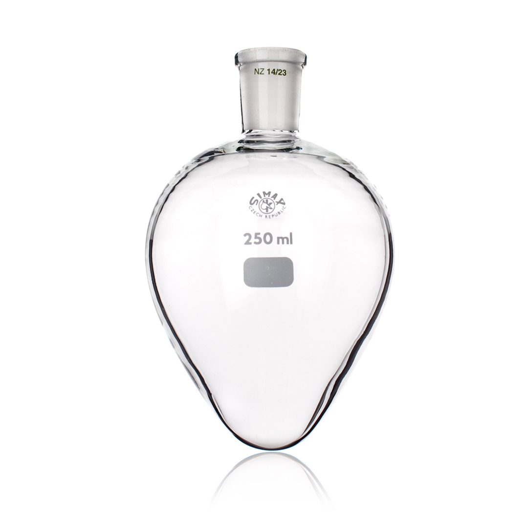 Flask, Heart Shape, Jointed, Capacity 25ml, Height 75mm, Joint Size 14/23