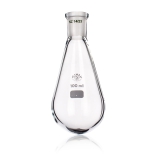 Flask, Drop Shape, Jointed, Capacity 100ml, Outer Diameter 52mm, Height 123mm, Joint Size 14/23
