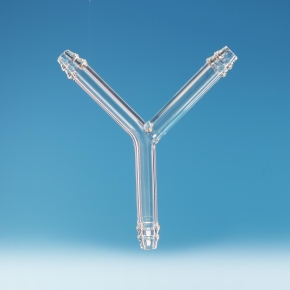 Adaptor, Y Shaped, Borosilicate Glass, 10mm