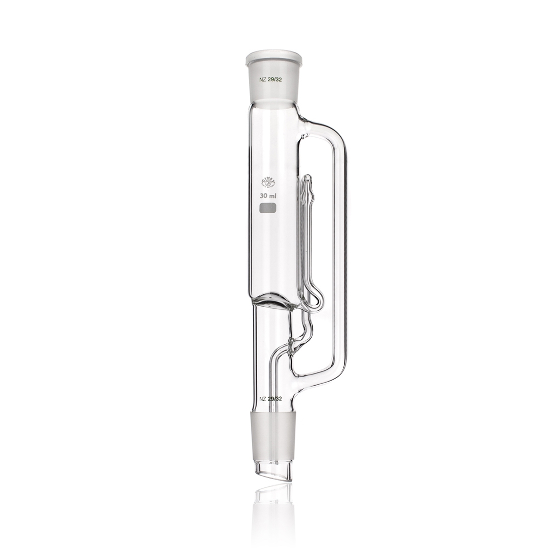 Jointed Glassware, Extractor Body, Soxhlet, Clear, Simax, Capacity 1000ml, Joint Size 71/51, Joint Size 29/32, Borosilicate Glass 3.3