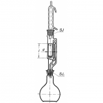 Extractor, Soxhlet, With Allihn Condenser and Sintered Disc, Borosilicate Glass 3.3