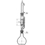 Extractor, Soxhlet, With Allihn Condenser and Sintered Disc, Borosilicate Glass 3.3