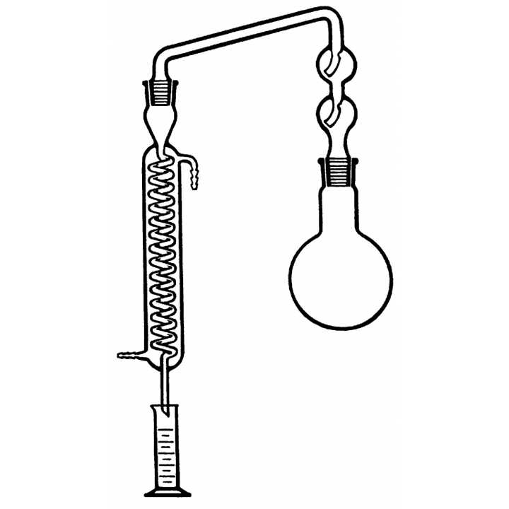 Apparatus, Distilling, Simax, Height 1000mm, Joint Size 29/32, Borosilicate Glass 3.3