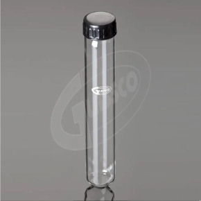 Tube, Culture Tube, Round Bottom, Leakproof, Clear, Glassco, Outer Diameter 16mm, Length 125mm, Borosilicate Glass 3.3