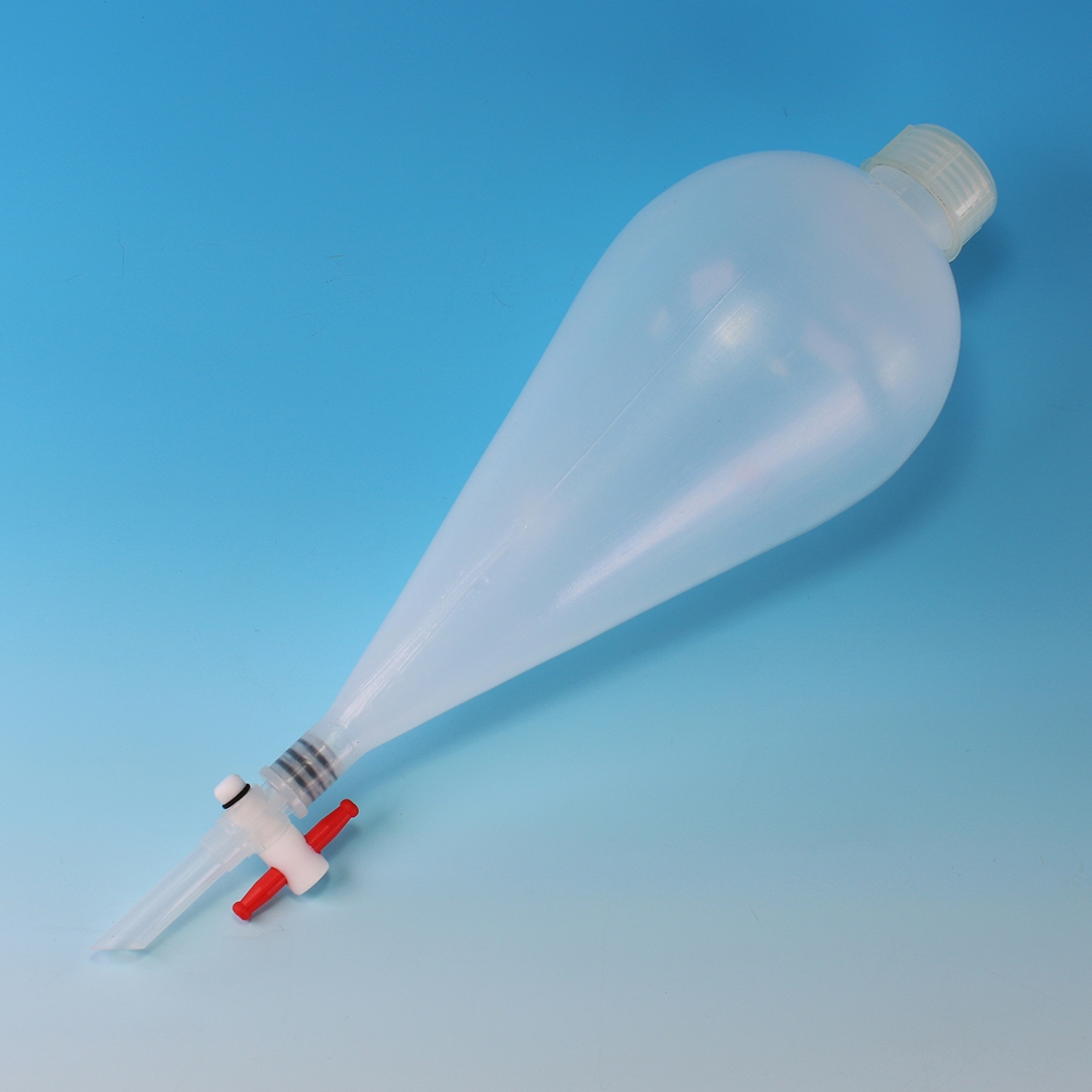 Funnel, Seperatory, Clear, PTFE Stopcock, Capacity: 500ml, PP