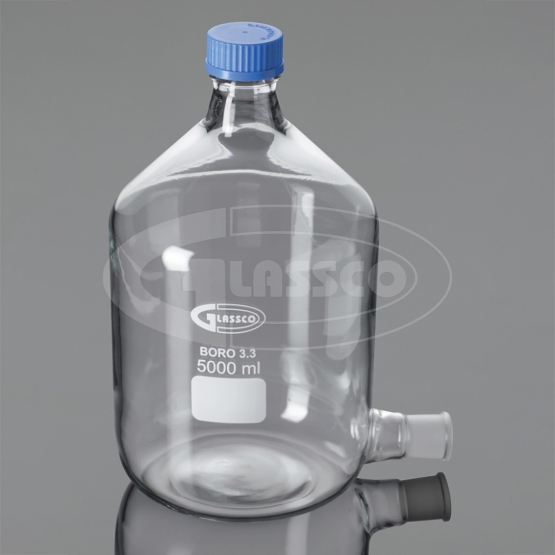 Bottle, Aspirator, GL45 Cap, Socket, Capacity 1000ml, Durable And Reusable, Borosilicate Glass