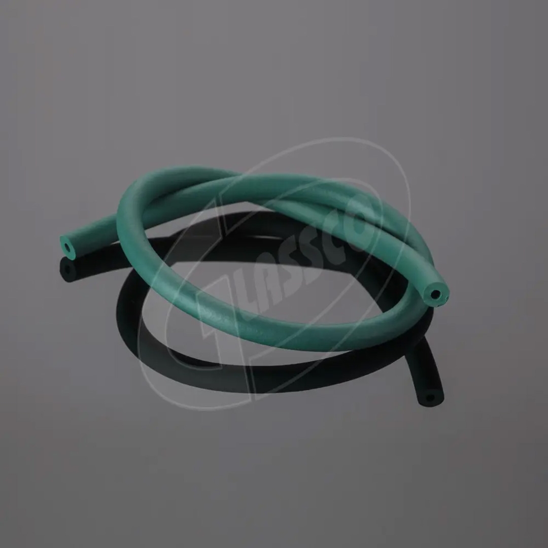 Tubing, Rubber Tubing, Pressure, Green, Glassco, Inner Diameter 6.4mm, Wall Thickness 3.2, Outer Diameter 12.8mm, Rubber