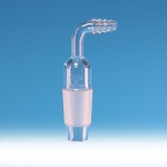 Adapter, Cone, Right Angle, With Tubing Connector, Borosilicate Glass 3.3