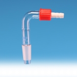 Adapter, Cone, Right Angle, With Rubber Tubing Connector, Borosilicate Glass 3.3