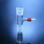 Adapter, T Connection, Socket to Cone, Screw Thread Connector, Borosilicate Glass 3.3