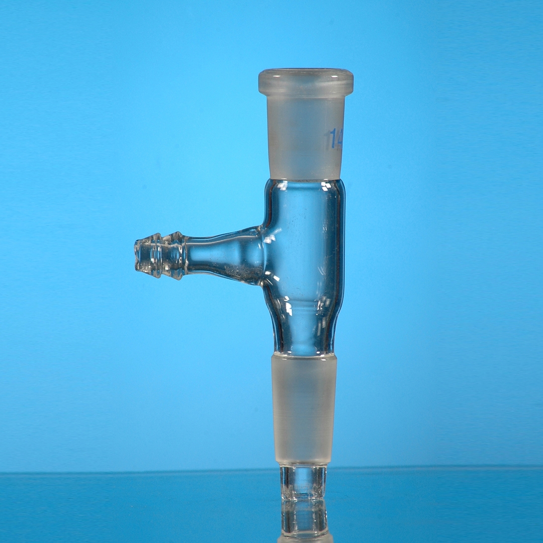 Jointed Glassware, Adapter, Socket to Cone, Screwthread Connector, Clear, Glassco, Socket Size 24/29, Cone Size 29/32, Borosilicate Glass 3.3