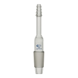 Adaptor, Cone, Straight, Tubing Connecter, Clear, Cone Size 14/23, Borosilicate Glass 3.3