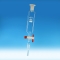 Funnel, Separating Funnel, Cylindrical, PTFE Stopcock, Capacity 50ml, Joint Size 14/23, Borosilicate Glass 3.3