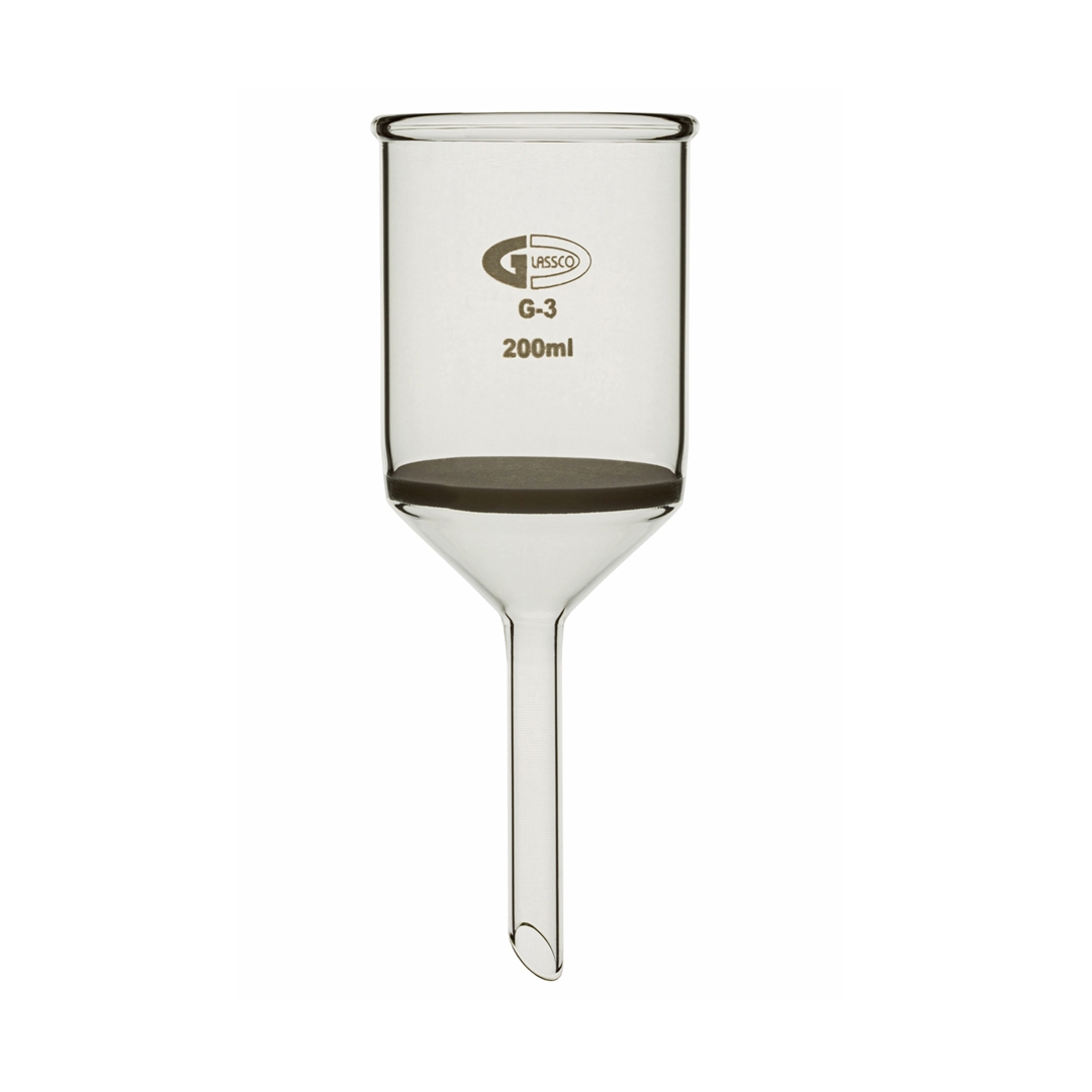 Funnel, Buchner, Clear, Sintered Disc, Capacity: 80ml, Disc Diameter: 40mm, Borosilicate Glass 3.3