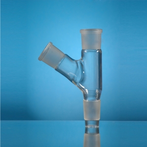 Adapter, Multiple, 1 Parallel, 1 At 45 Degrees, Clear, Borosilicate Glass 3.3