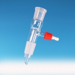 Adapter, Receiver, Vacuum, Straight, Screw Thread, Clear, Borosilicate Glass 3.3