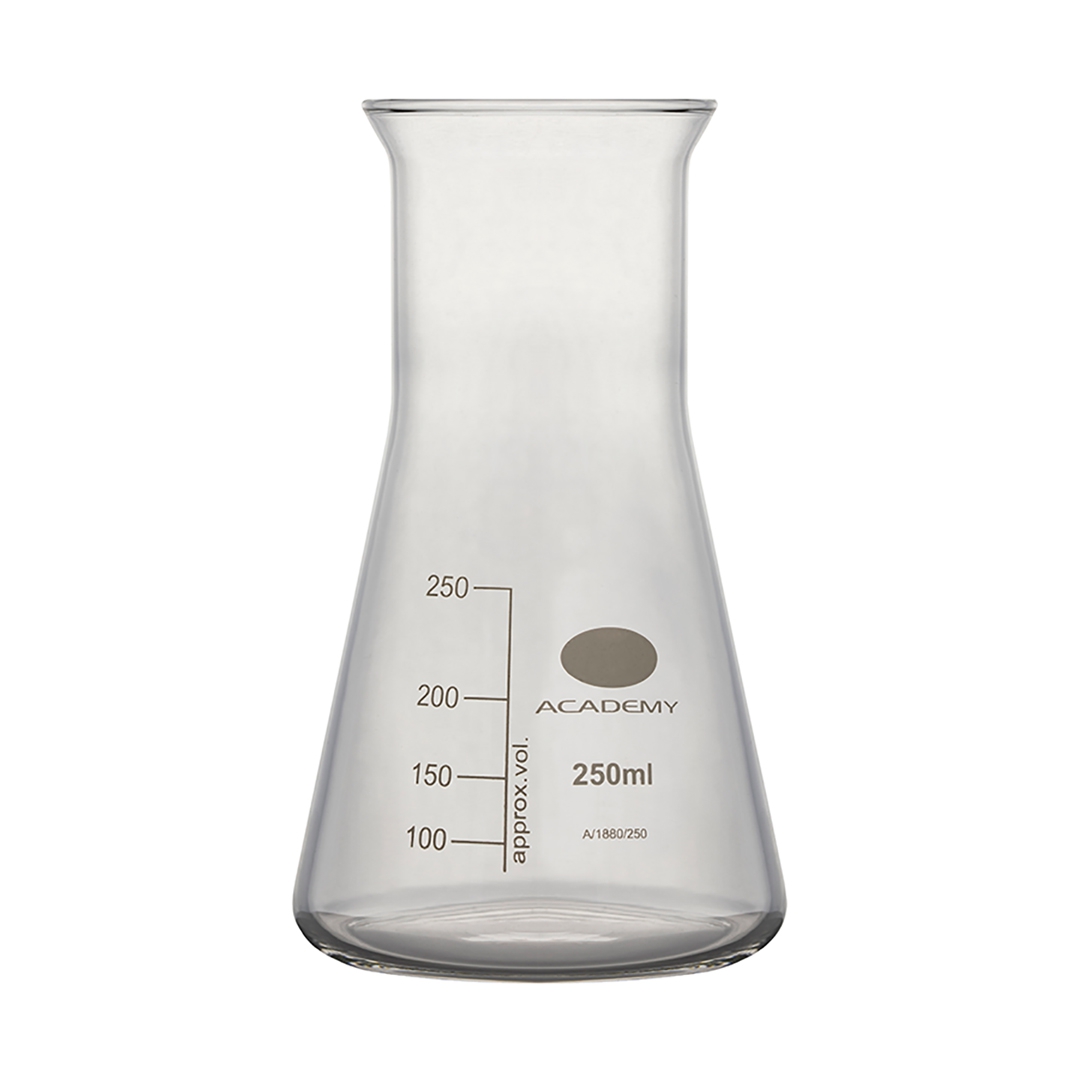 Academy Conical Flask, Capacity 1000ml, Wide Neck, Borosilicate Glass