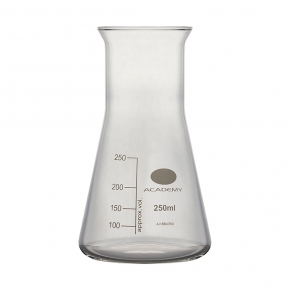 Academy Conical Flask, Capacity 200ml, Wide Neck, Borosilicate Glass