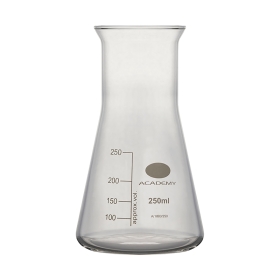 Flask, Conical Flask, Wide Neck, Capacity 250ml, Borosilicate Glass