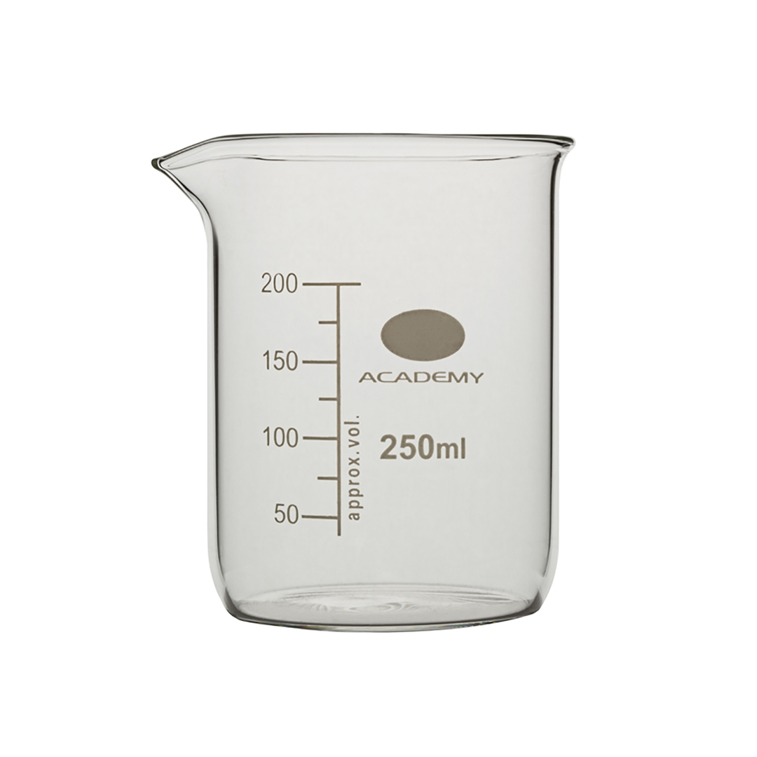 Academy Beaker Low Form, Capacity 100ml, Borosilicate Glass