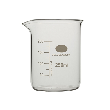 Academy Beaker Low Form, Capacity 25ml, Borosilicate Glass