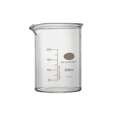 Academy Beaker Low Form, Capacity 600ml, Heavy Wall, Borosilicate Glass