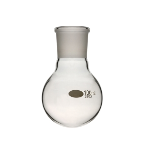 Flask, Round Bottom Flask, With Socket, Borosilicate Glass