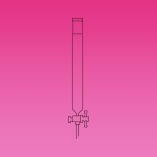 Column, Chromatography Column, Heavy Wall, PTFE Stopcock, For Flash Chromatography, Column ID 13.4mm, Effective Length 203mm, Joint Size 24/29, Borosilicate Glass