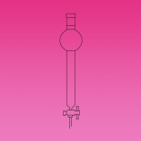 Column, Chromatography Column, With Reservoir, PTFE Stopcock, Column ID 26mm, Effective Length 203mm, Joint Size 24/29, Durable And Reusable, Borosilicate Glass