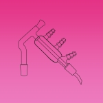 Distillation, Link, Short Path Design For Microscale Application, Use With A 25mm Immersion Thermometer, Glass