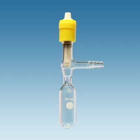 Schlenk, Tube, With High Vacuum Valve, Capacity 10ml, Valve Size 0-4mm, Durable And Reusable, Borosilicate Glass