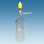 Schlenk Tube, With High Vacuum Valve, Fine Thread, Borosilicate Glass