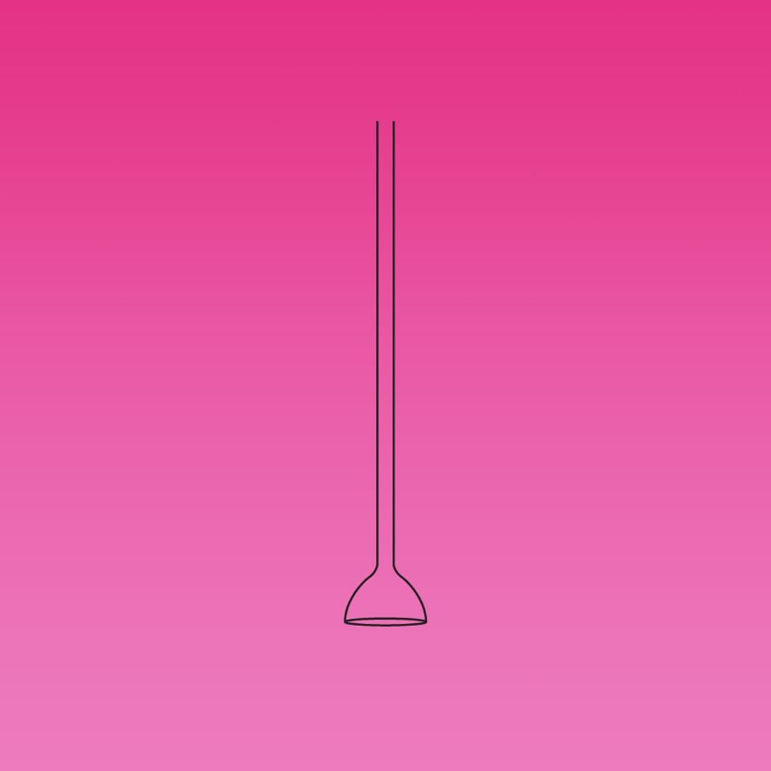 Tube, Gas Dispersion Tube, Fritted Stem, APlus, Disc Diameter 10mm, Porosity XC, Borosilicate Glass