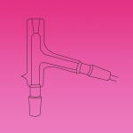Adapter, Distilling Head, Thermometer Vacuum Jacketed, Accomodates A 76mm Immersion Thermometer, Glass