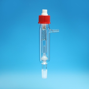 Bubbler, Overpressure Valve, A Plus Interchange, Spring Loaded, PTFE Adjuster, Borosilicate Glass 3.3