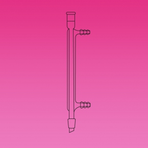 Condenser,Jacketed Condenser, West, Narrow Annular Space, APlus, Socket & Cone 29/32, Jacket Length 190mm, Hose OD 10mm, Borosilicate Glass