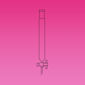 Chromatography Column, Heavy Wall, PTFE Stopcock, For Flash Chromatography, Glass