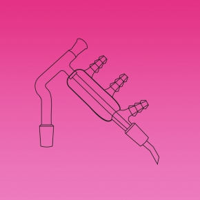 Distillation Link, Short Path Design For Microsale Application, Use With A 25mm Immersion Thermometer, Glass