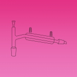 Distilling Head, Used With A 76mm Immersion Thermometer, Glass