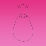 Flask, Recovery Flask, Single Neck, Heavy Wall, Capacity 5ml, Socket 14/23, Durable And Reusable, Borosilicate Glass