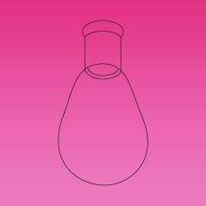Flask, Recovery Flask, Single Neck, Heavy Wall, Capacity 5ml, Socket 14/23, Durable And Reusable, Borosilicate Glass