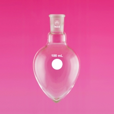 Flask, Pear Shape, Single Neck, Capacity 25ml, Socket 19/26
