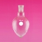 Pear Shape Flask, Single Neck, Heavy Wall, Glass