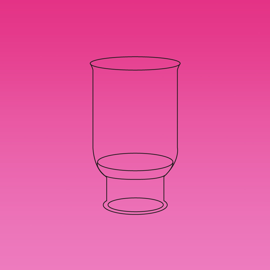 Crucible, Gooch, Low Form, APlus, Capacity 15ml, Approx Frit OD 20mm, Porosity M, Borosilicate Glass