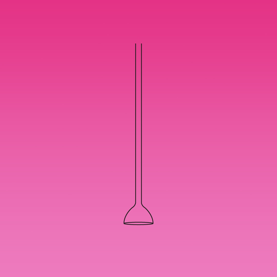 Tube, Gas Dispersion Tube, Fritted Stem, APlus, Disc Diameter 10mm, Porosity M, Borosilicate Glass