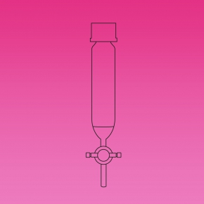 Peptide Synthesis Vessel, Solid Phase, PTFE Stopcock, Coarse Porosity, Glass