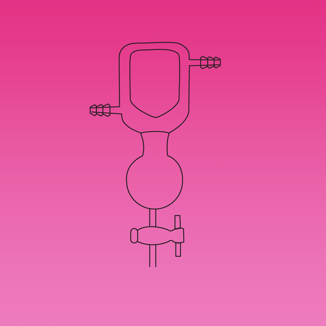 Vacuum Trap, Micro, Dewar With PTFE Stopcock, APlus, Lower Reservoir 100ml, Stopcock Type PTFE, Stopcock Bore 2mm, Borosilicate Glass