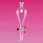 Separatory Funnel With Glass Stopper And PTFE Stopcock, Glass