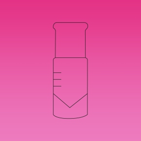 Conical Reaction Vial, Graduated, Microscale, Glass