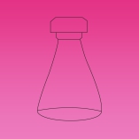 Erlenmeyer Flask, Threaded, Microscale, Glass